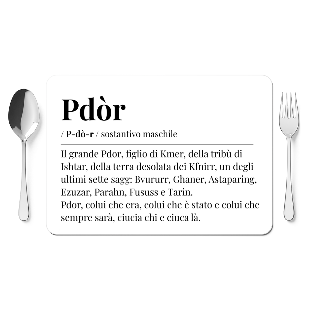 Tovaglietta colazione PDÒR