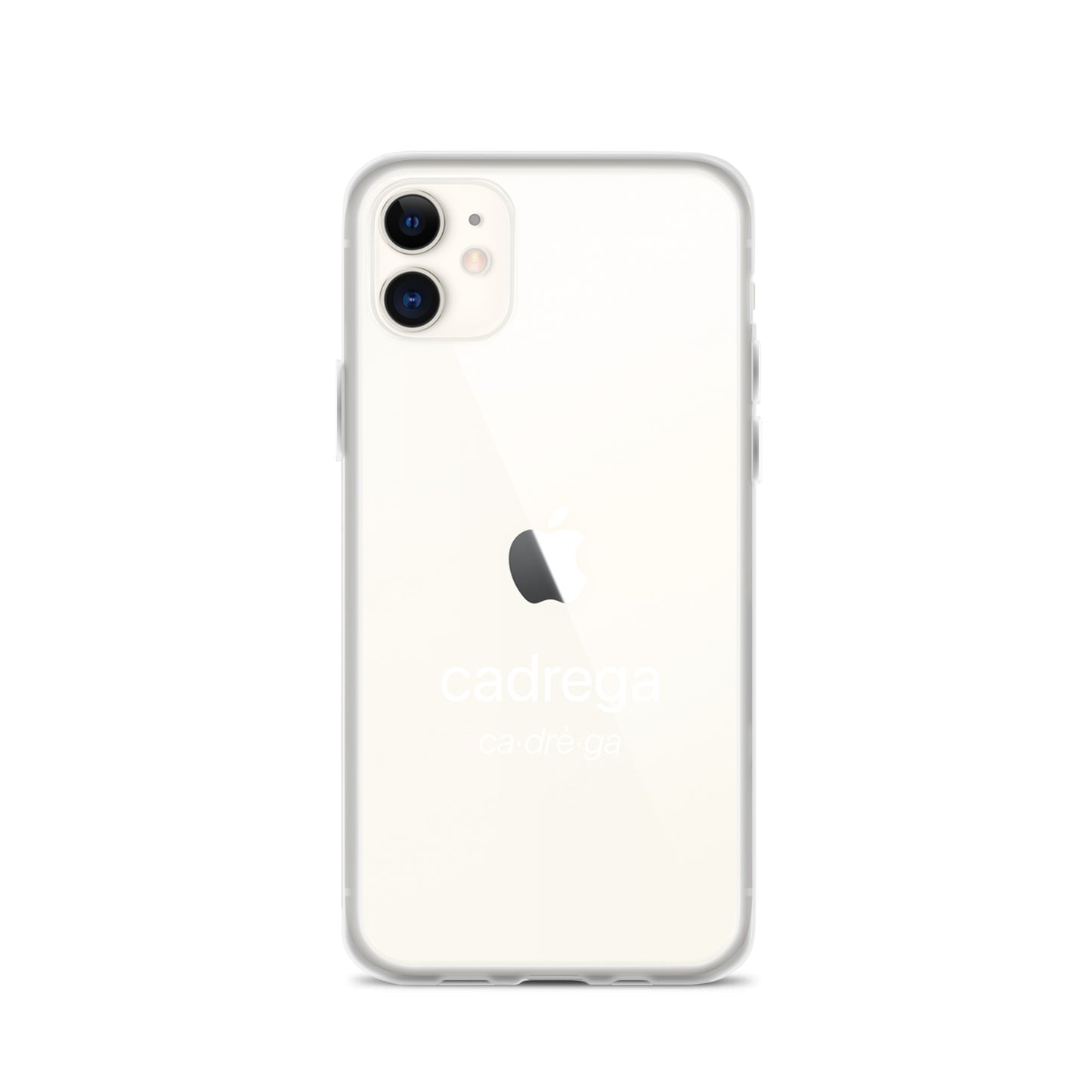 Cover iPhone Cadrega scritta bianca
