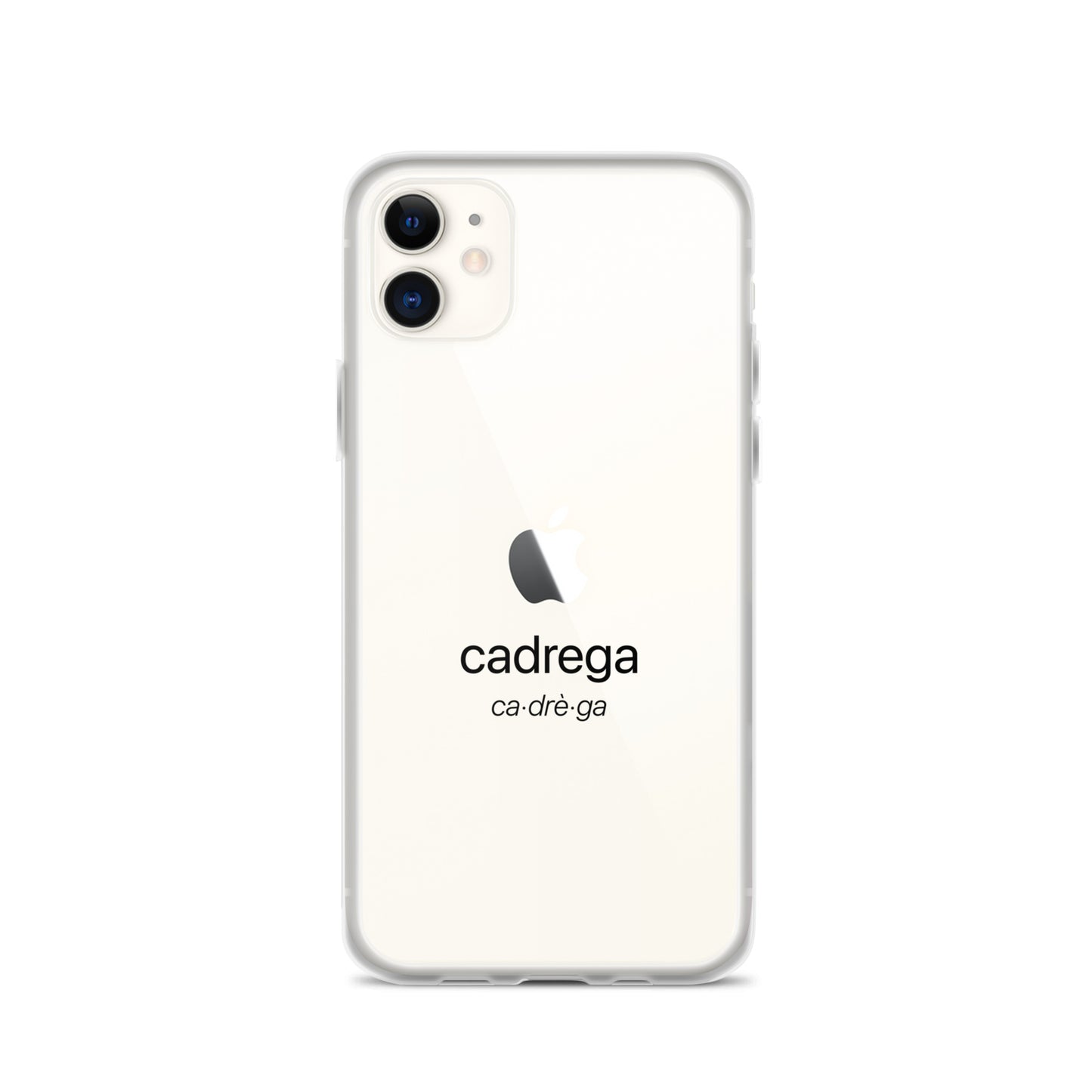 Cover iPhone Cadrega scritta nera