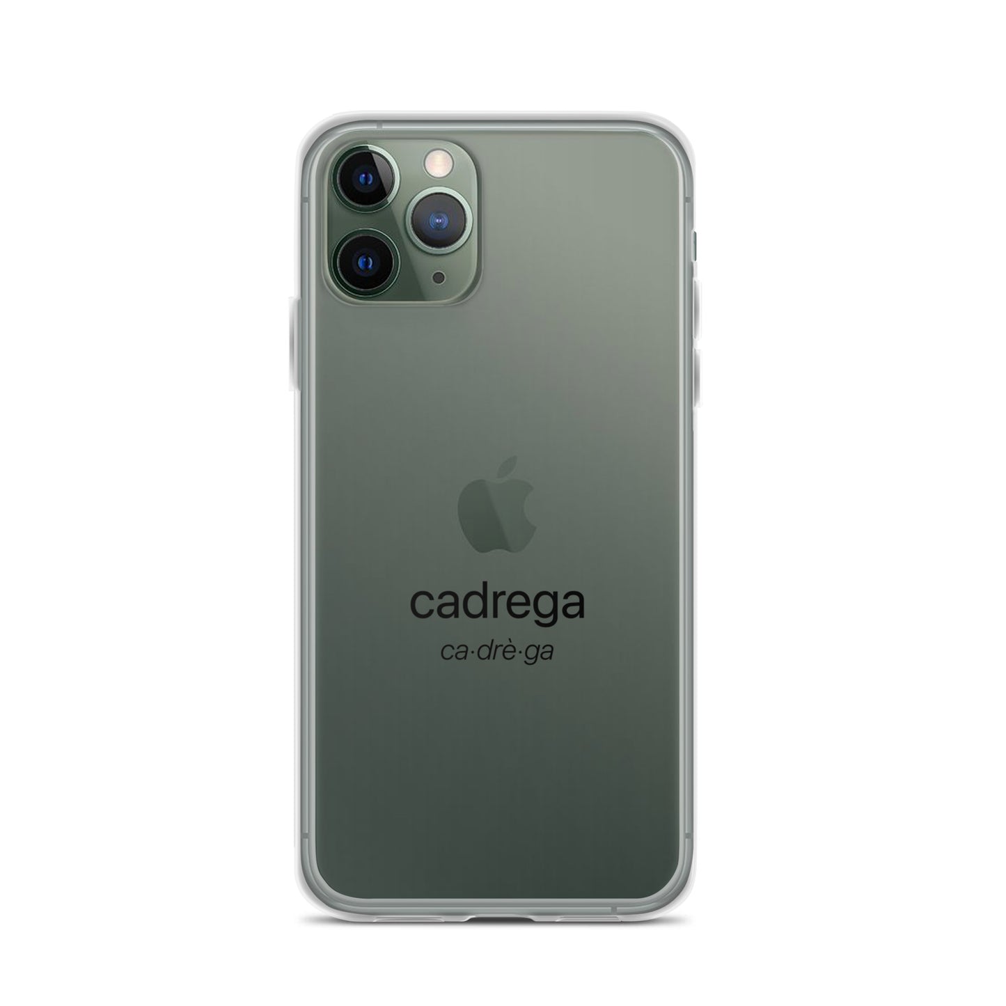 Cover iPhone Cadrega scritta nera