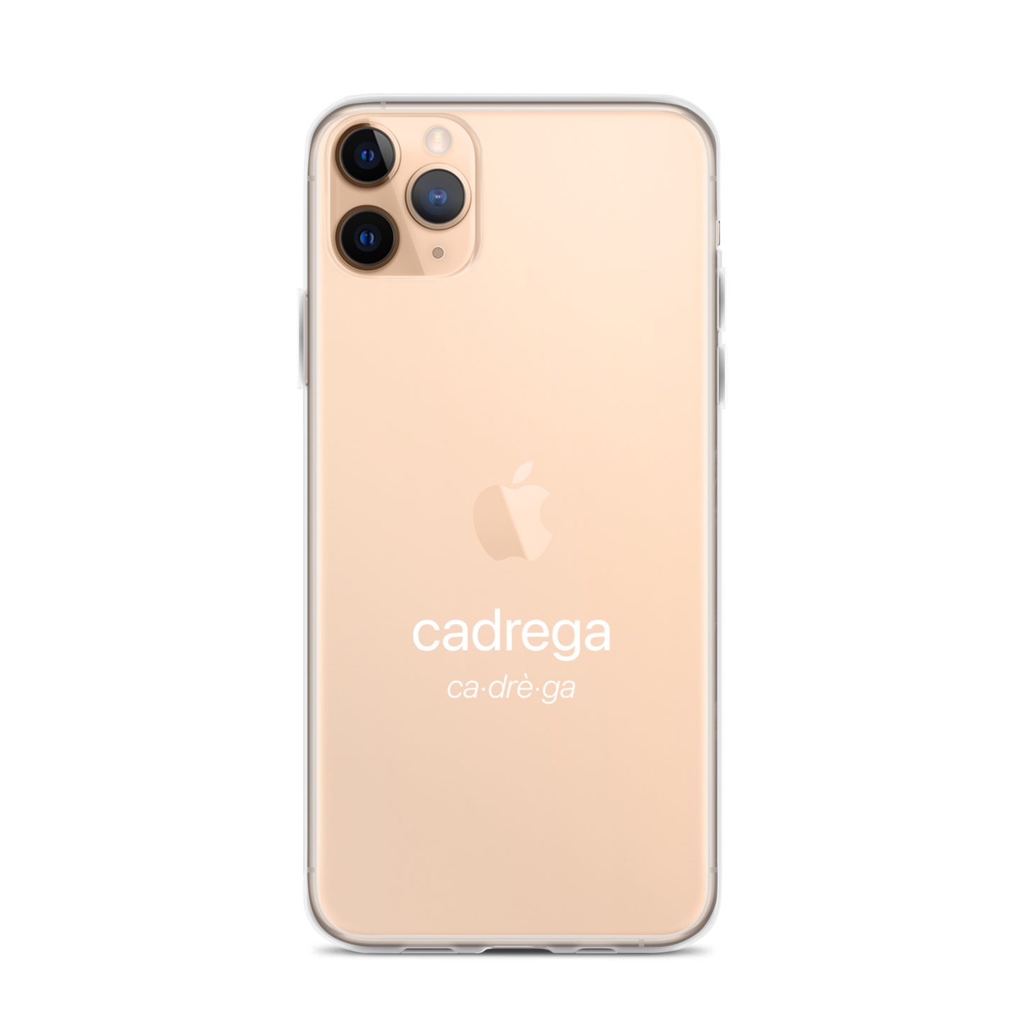 Cover iPhone Cadrega scritta bianca