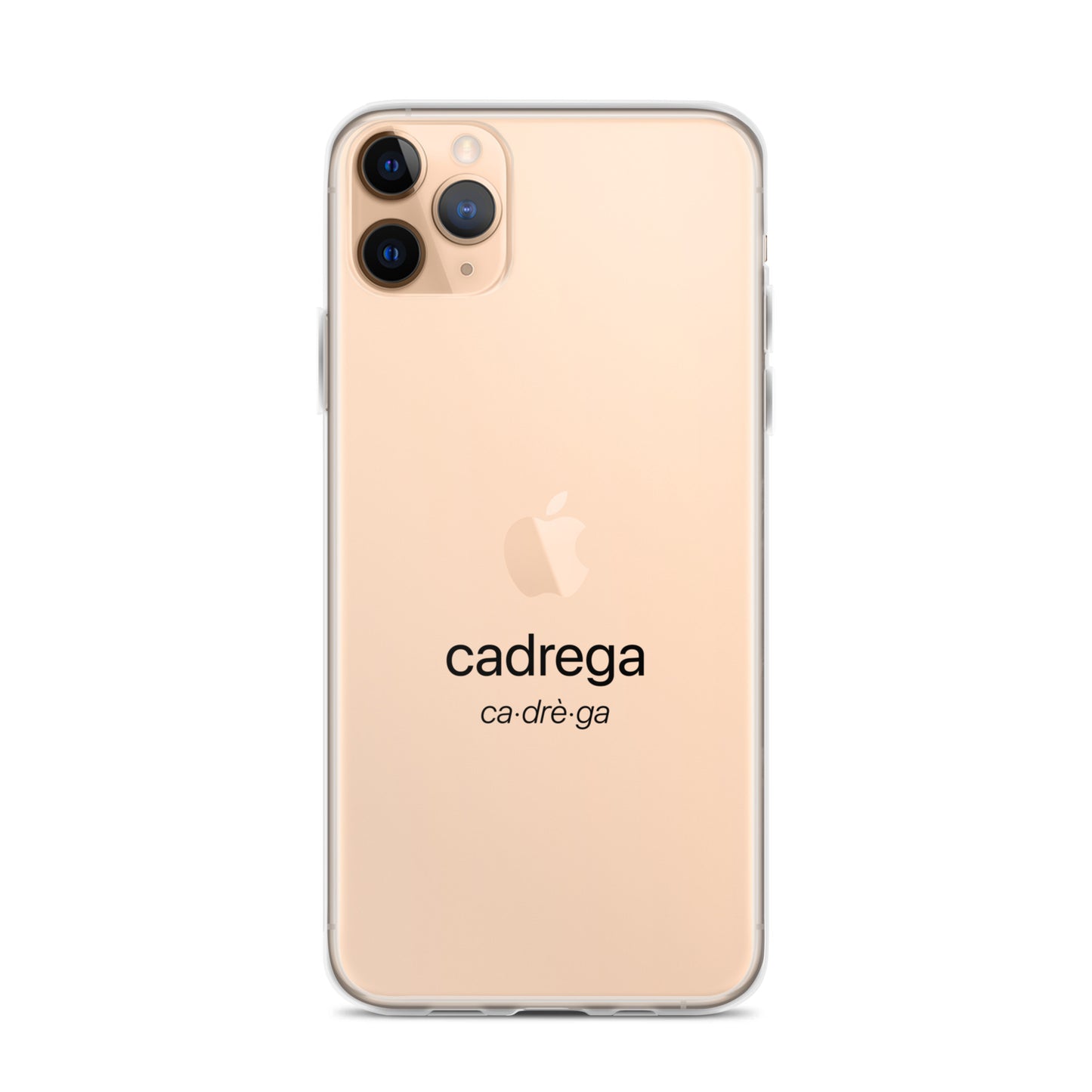 Cover iPhone Cadrega scritta nera