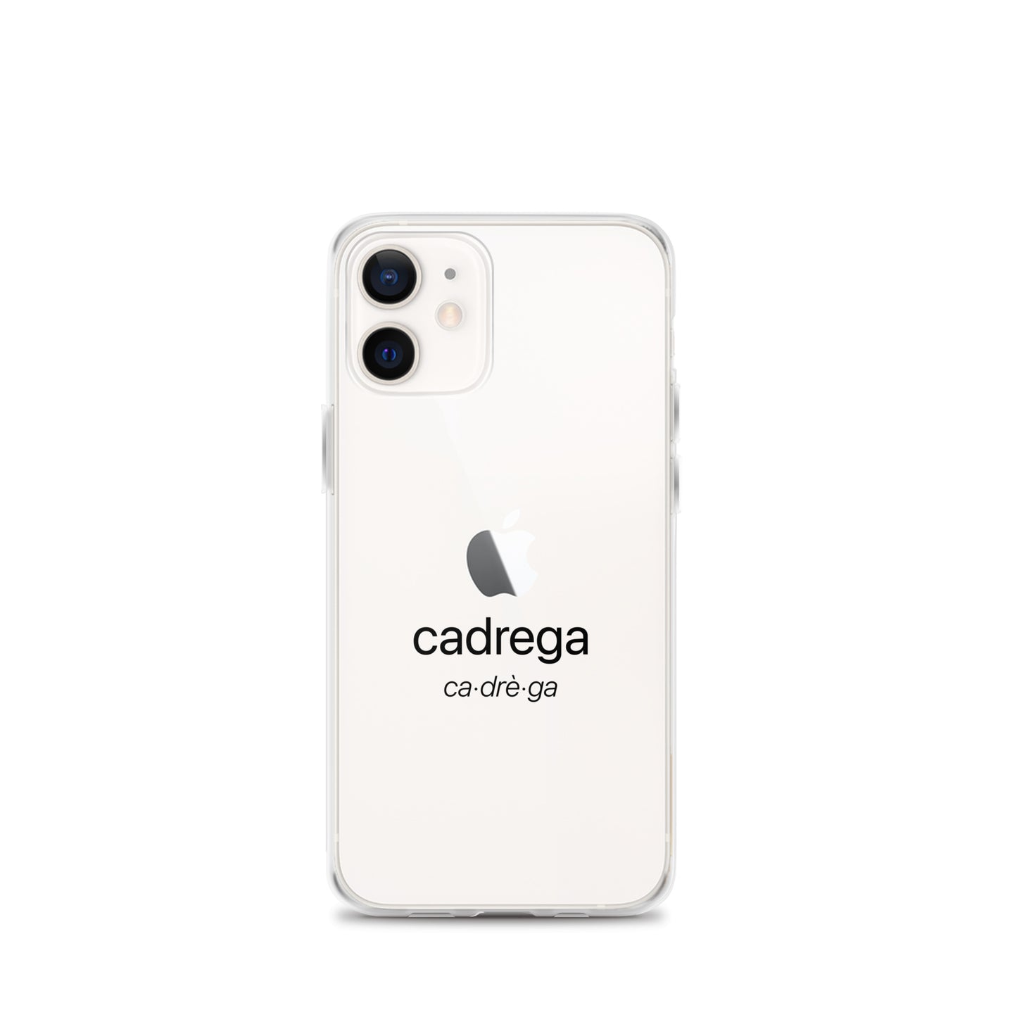 Cover iPhone Cadrega scritta nera