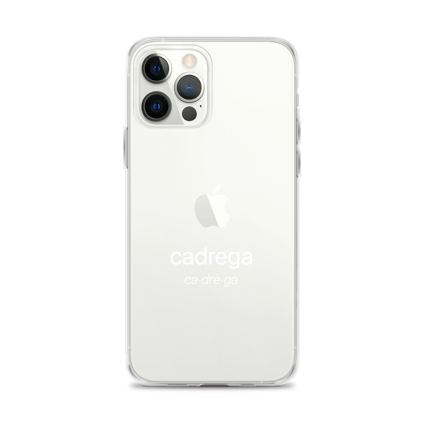 Cover iPhone Cadrega scritta bianca