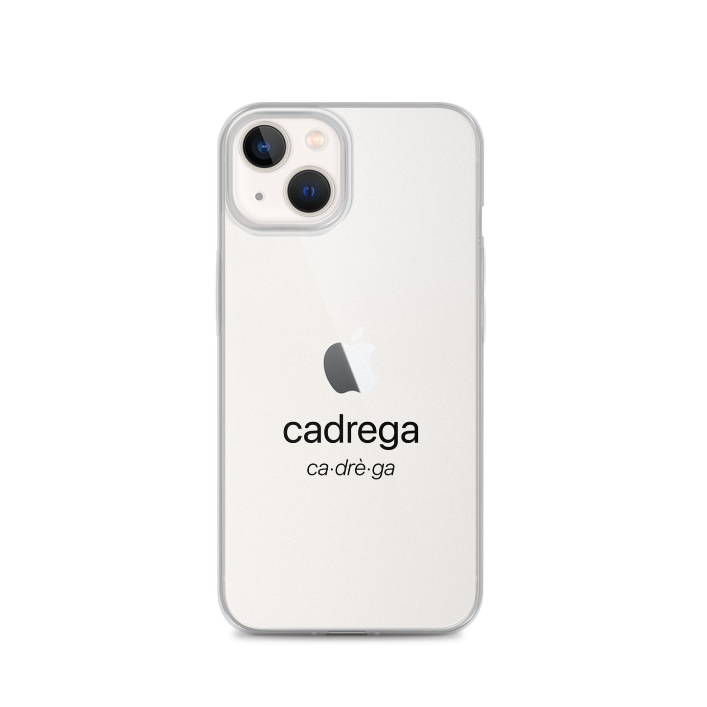 Cover iPhone Cadrega scritta nera