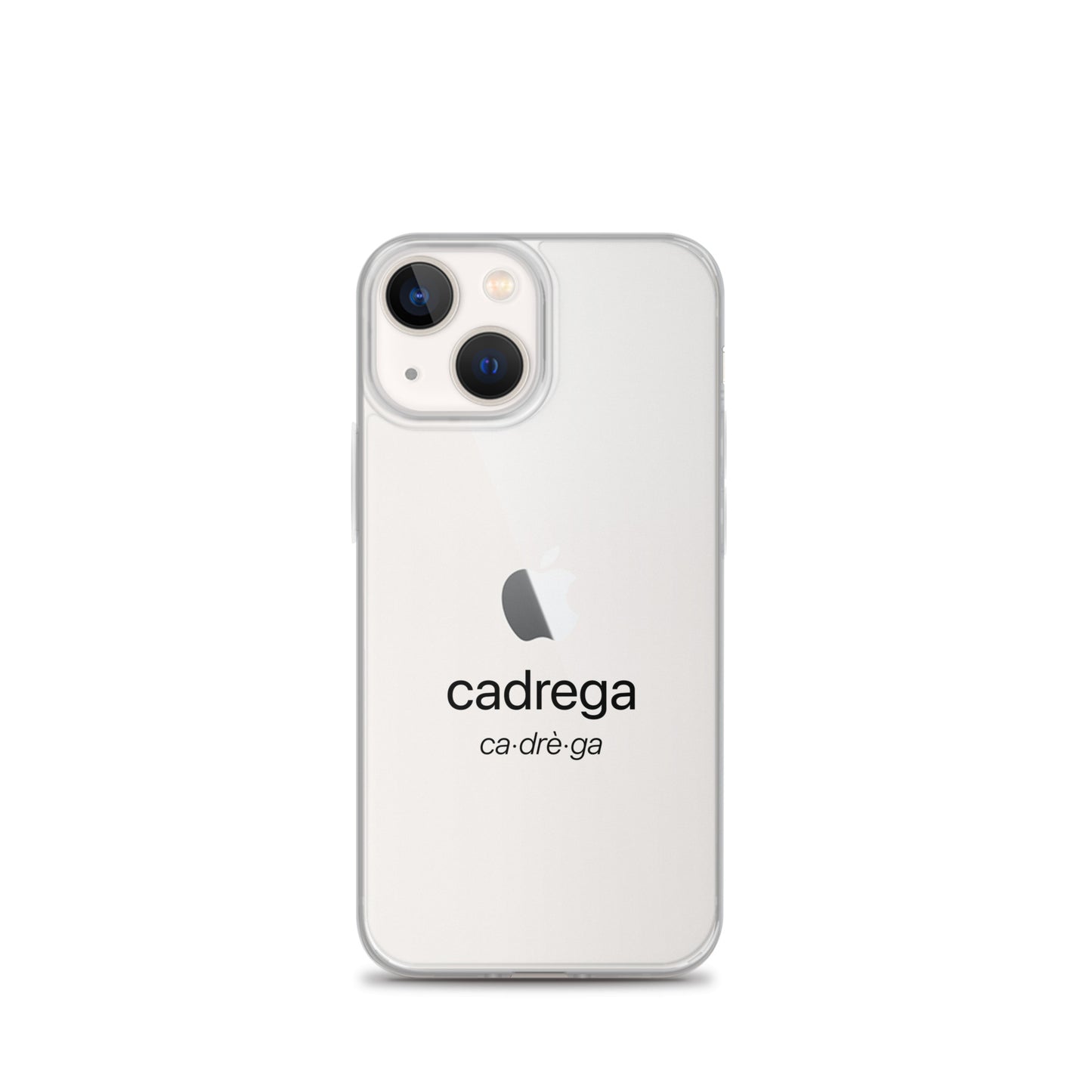 Cover iPhone Cadrega scritta nera