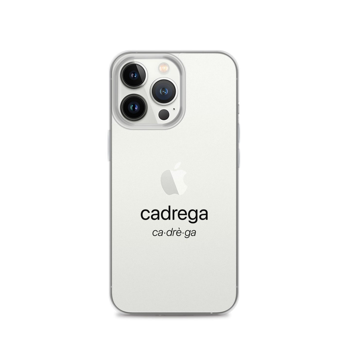 Cover iPhone Cadrega scritta nera