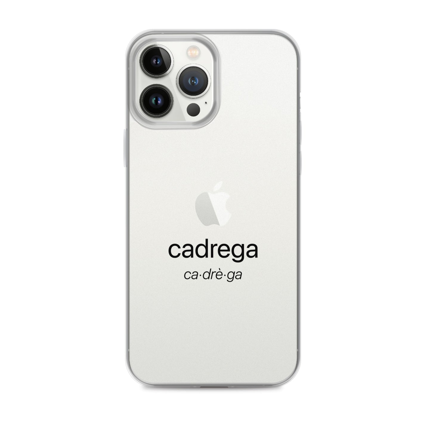 Cover iPhone Cadrega scritta nera