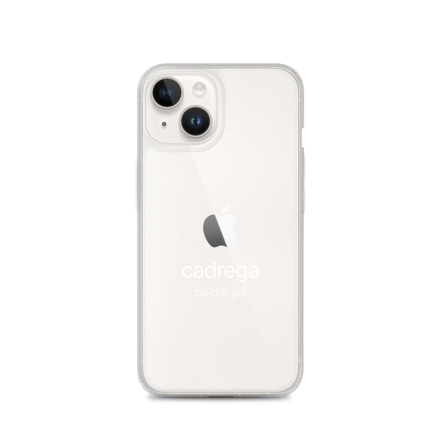 Cover iPhone Cadrega scritta bianca