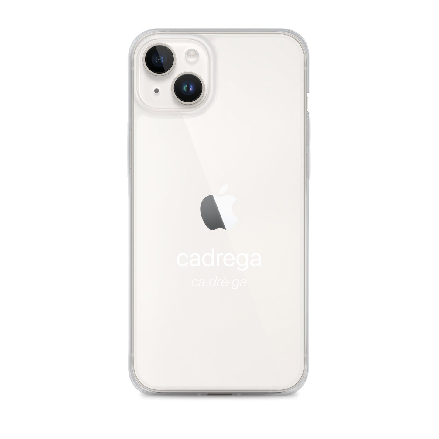 Cover iPhone Cadrega scritta bianca