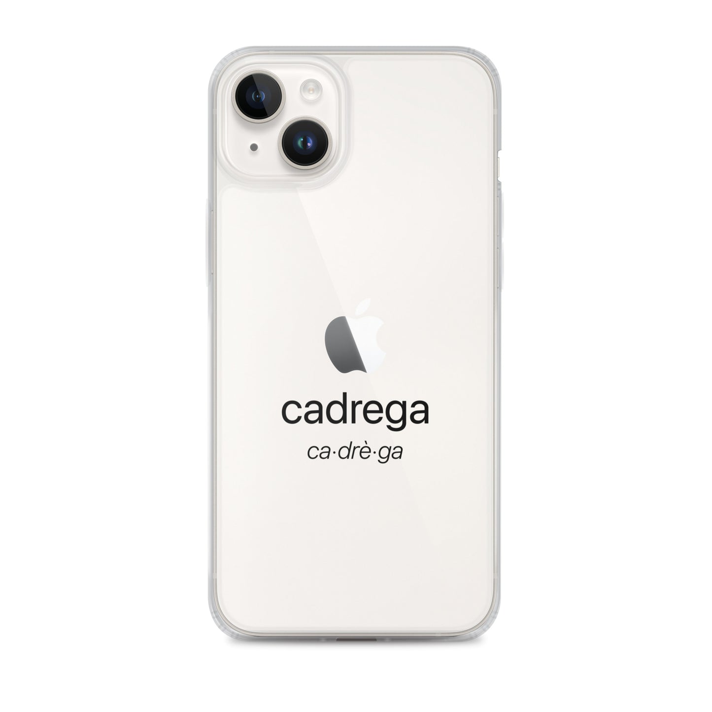 Cover iPhone Cadrega scritta nera