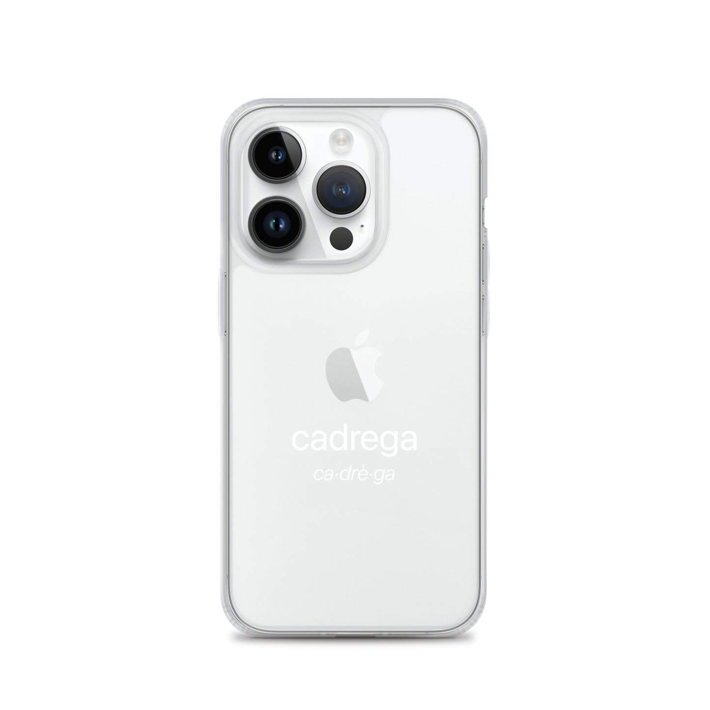 Cover iPhone Cadrega scritta bianca