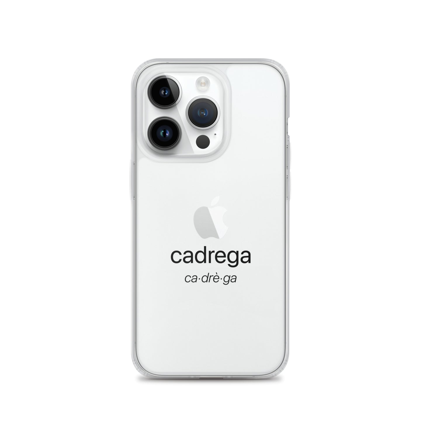 Cover iPhone Cadrega scritta nera