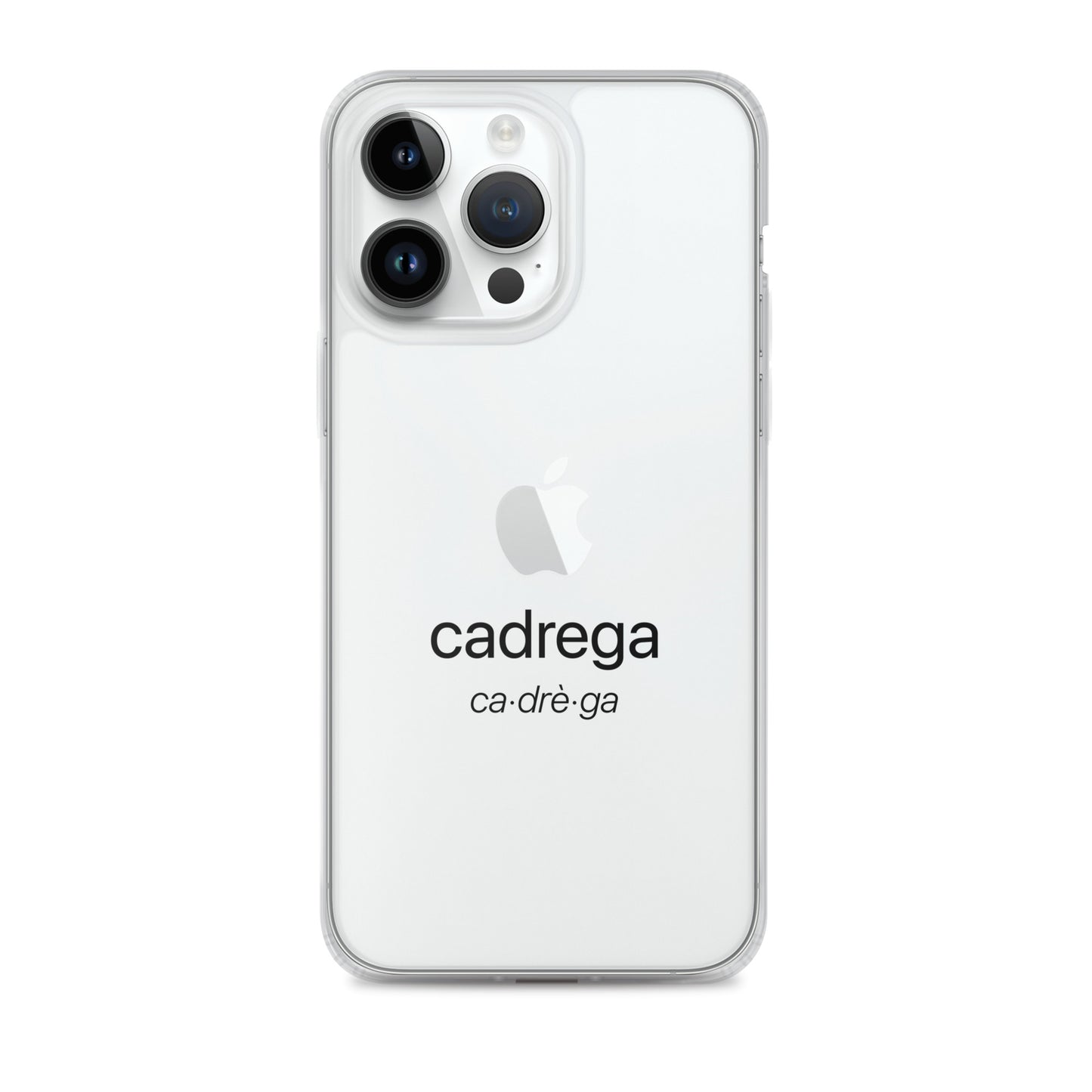 Cover iPhone Cadrega scritta nera
