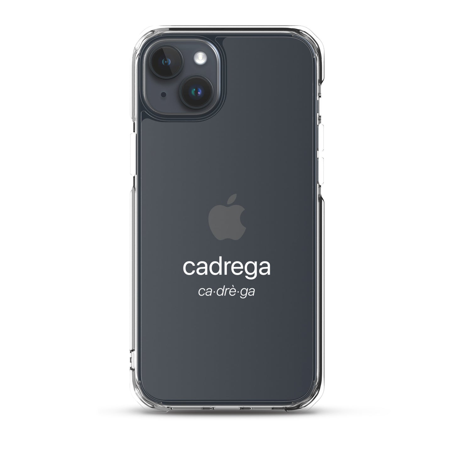 Cover iPhone Cadrega scritta bianca