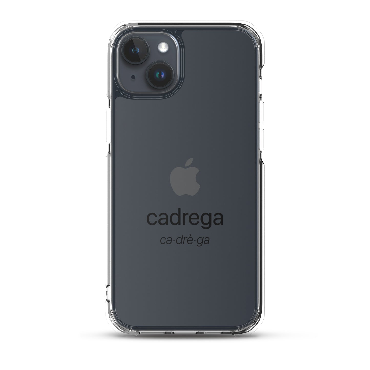 Cover iPhone Cadrega scritta nera