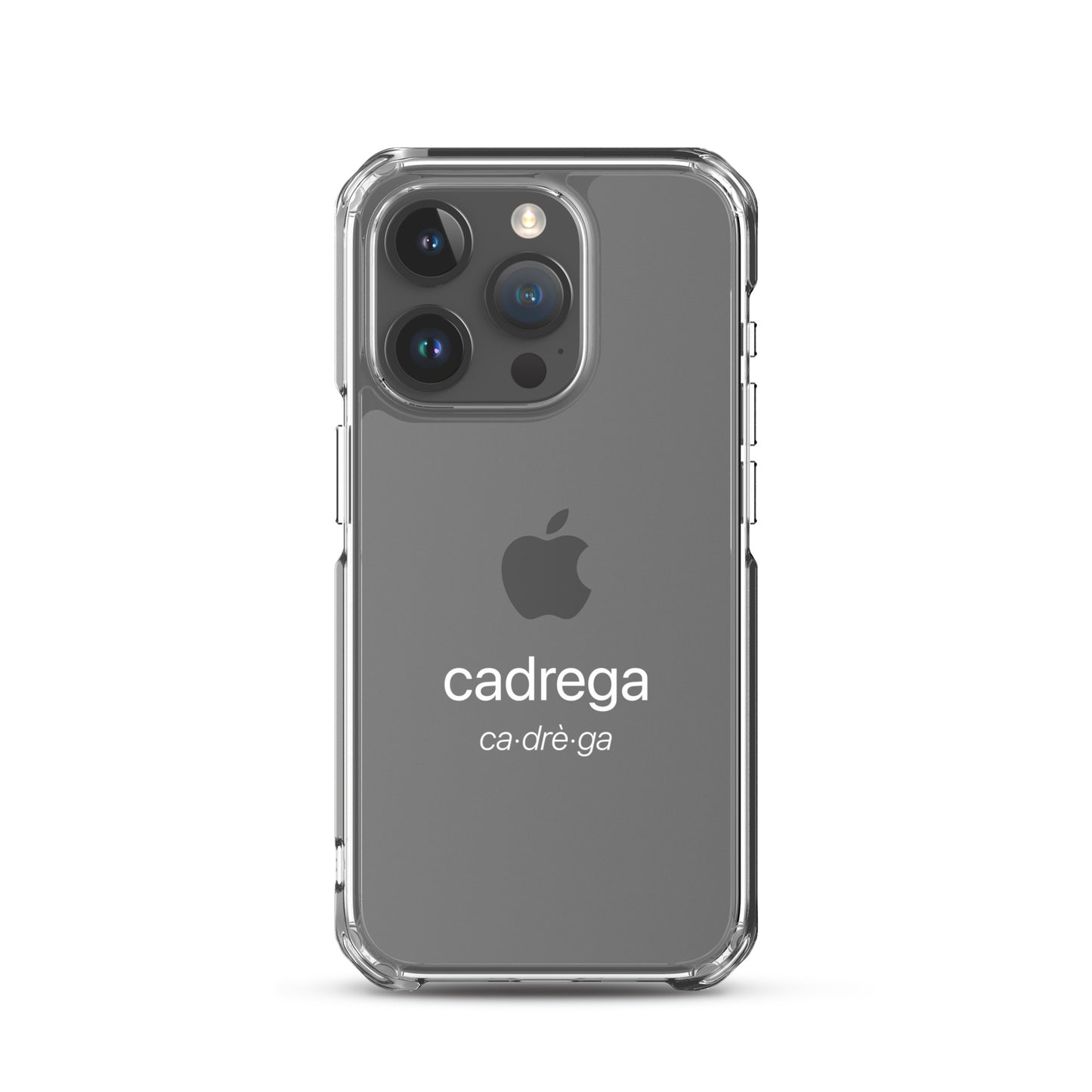 Cover iPhone Cadrega scritta bianca