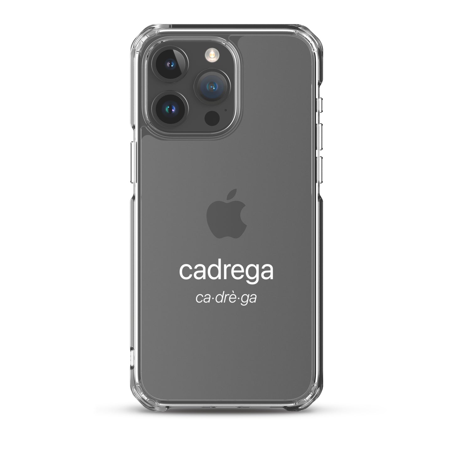 Cover iPhone Cadrega scritta bianca