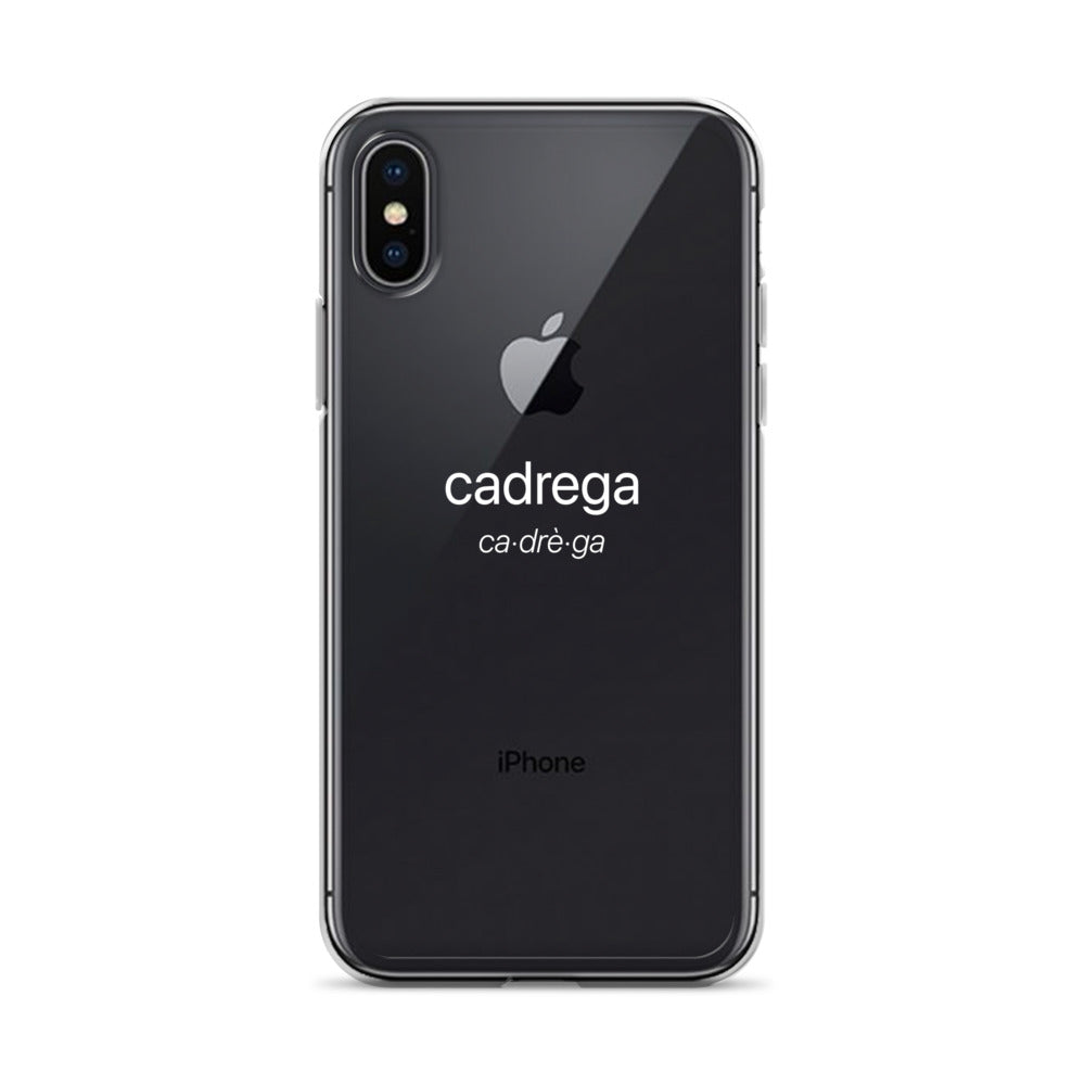 Cover iPhone Cadrega scritta bianca