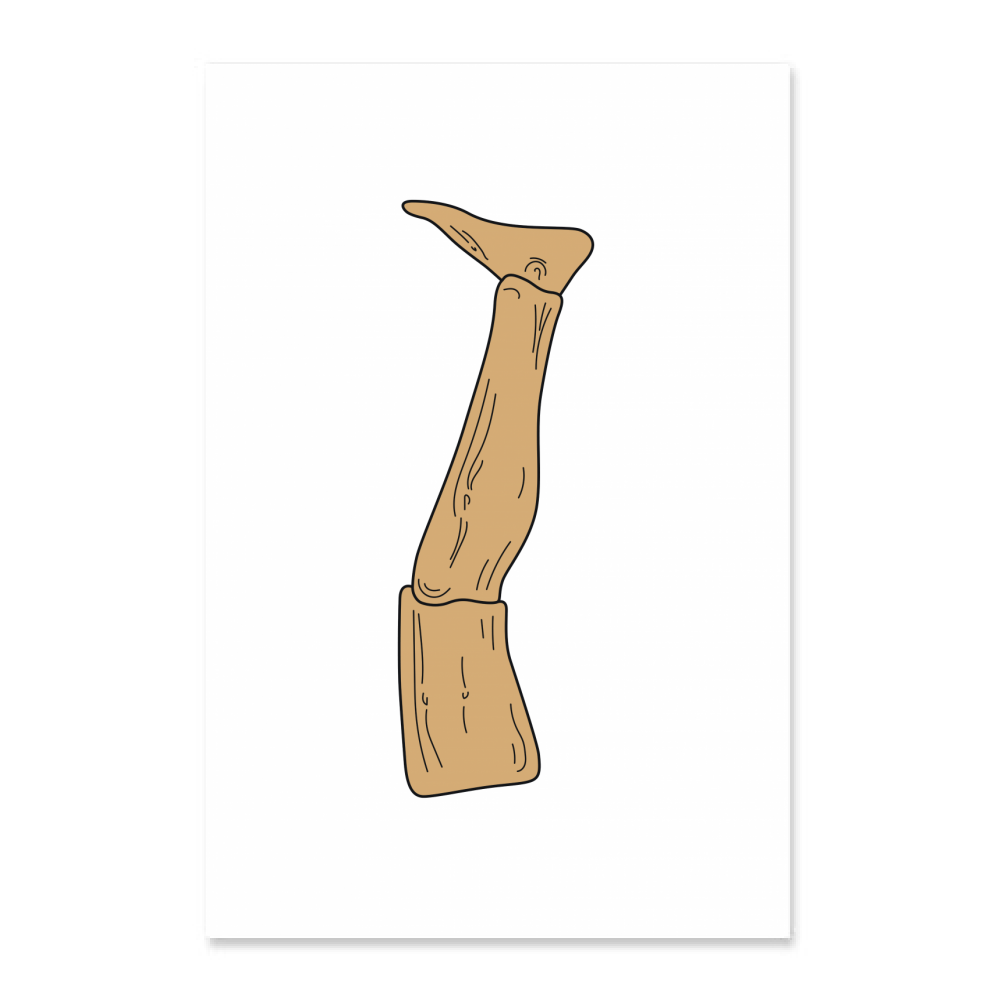 Felpa Unisex Gamba Di Legno Garpez - Cult Fan Art - Cotone Comodo E Lavabile - Foto 6