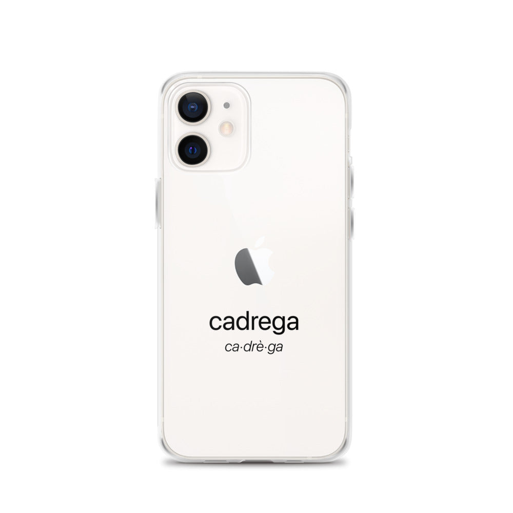 Cover Iphone 11/12 Cadrega scritta nera