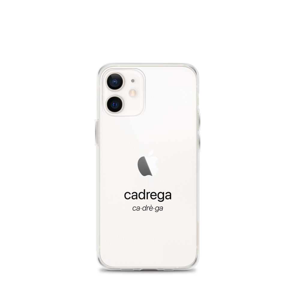 Cover Iphone 11/12 Cadrega scritta nera