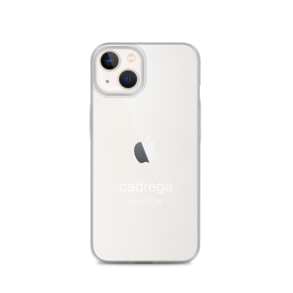 Cover iPhone Cadrega scritta bianca