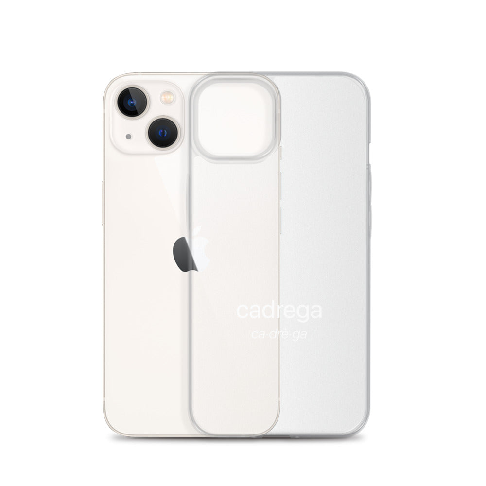 Cover iPhone Cadrega scritta bianca