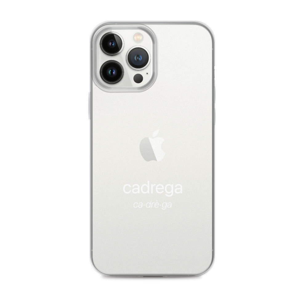 Cover iPhone Cadrega scritta bianca