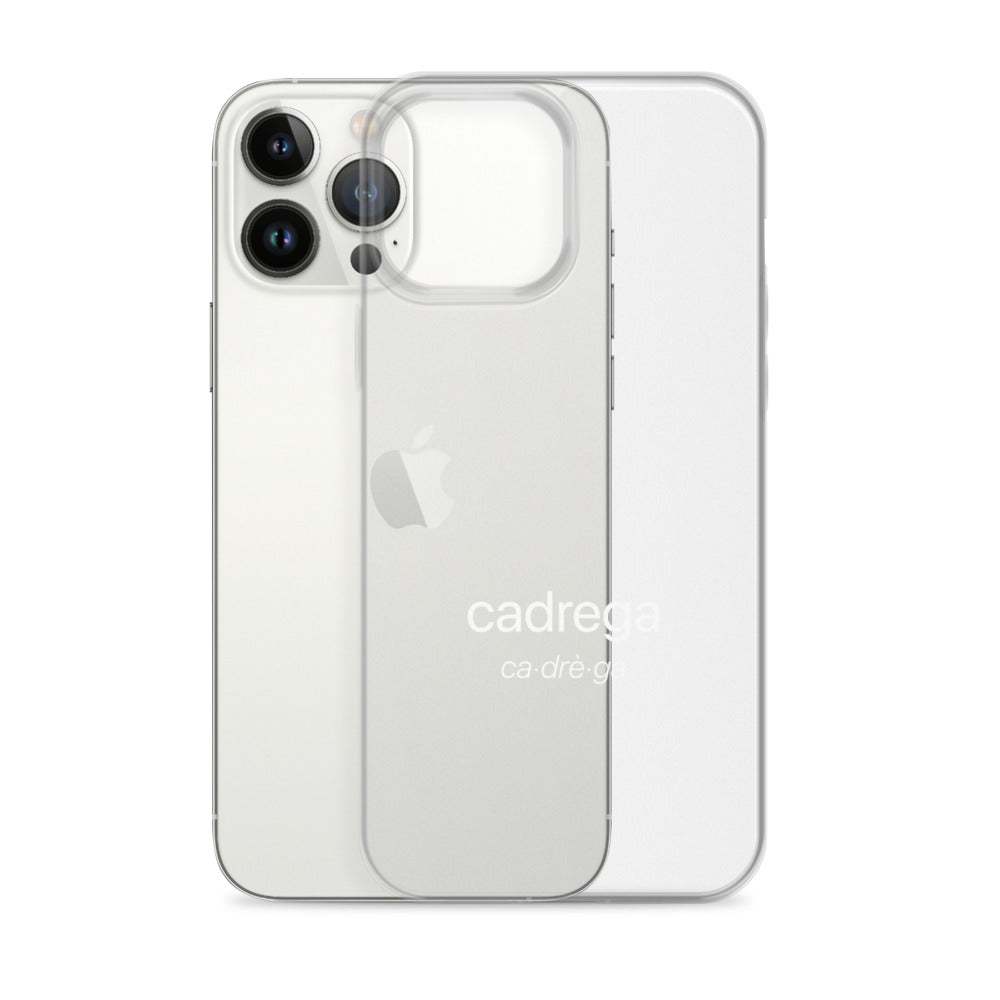 Cover iPhone Cadrega scritta bianca