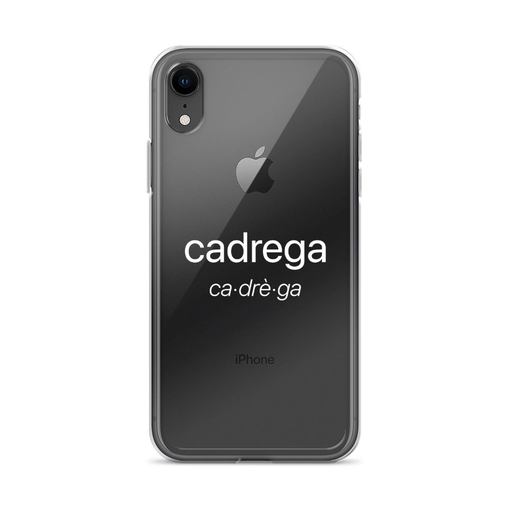 Cover IPhone Cadrega scritta bianca