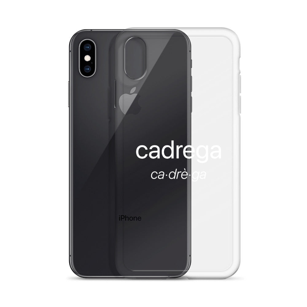 Cover IPhone Cadrega scritta bianca