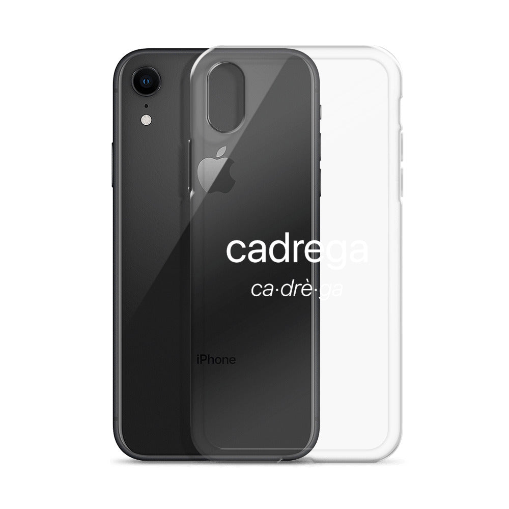 Cover IPhone Cadrega scritta bianca