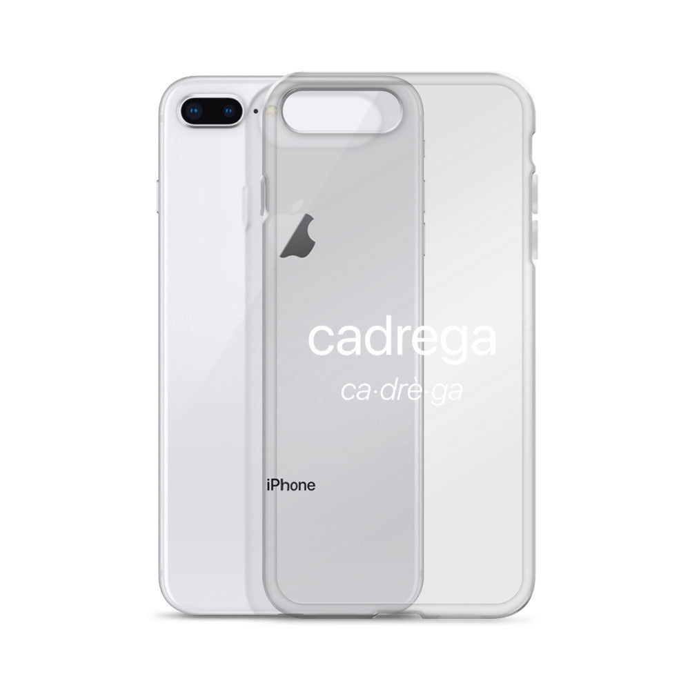 Cover IPhone Cadrega scritta bianca