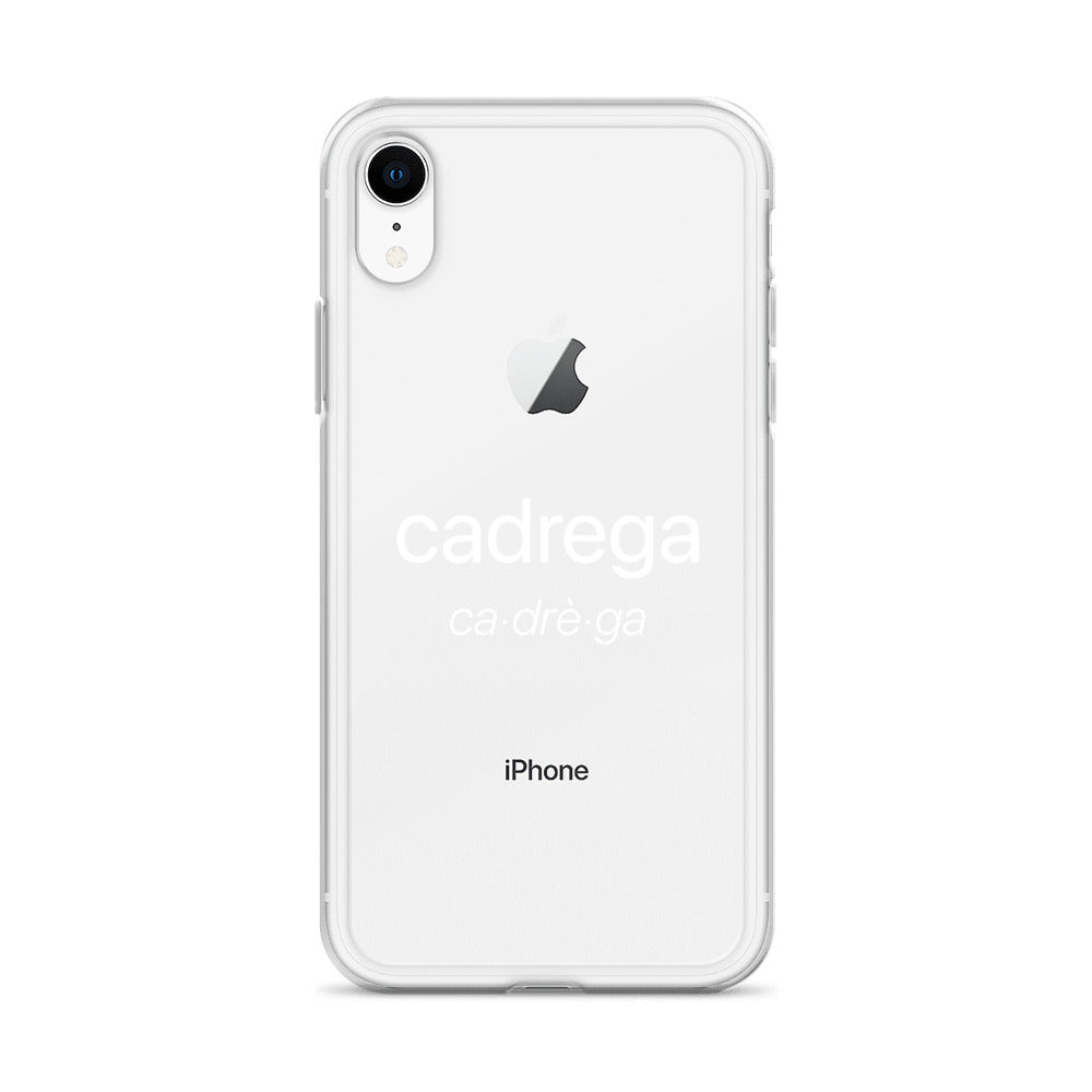 Cover IPhone Cadrega scritta bianca