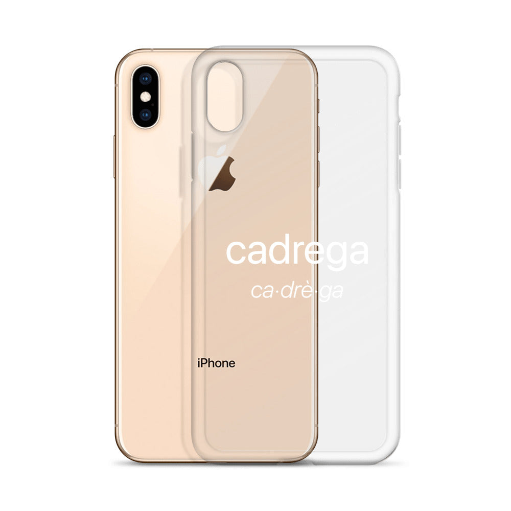 Cover IPhone Cadrega scritta bianca