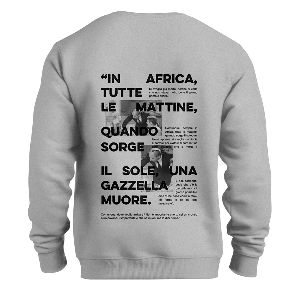 Felpa LEONE E GAZZELLA (nuova collezione)