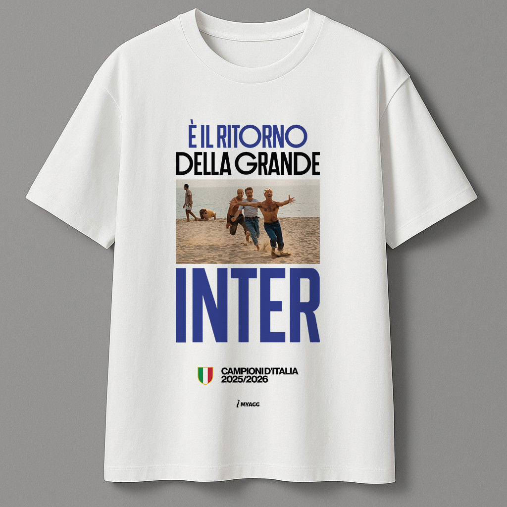 T-shirt celebrativa - "È IL RITORNO DELLA GRANDE INTER"