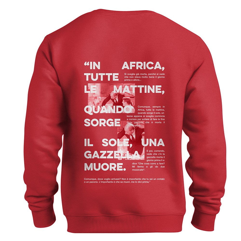 Felpa LEONE E GAZZELLA (nuova collezione)