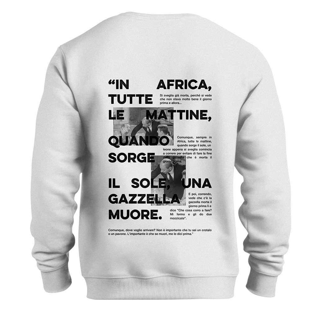 Felpa LEONE E GAZZELLA (nuova collezione)