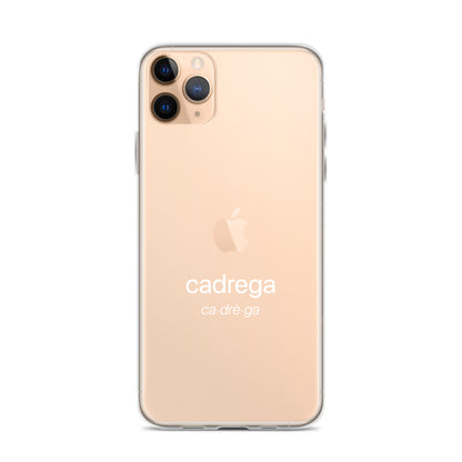 Cover iPhone Cadrega scritta bianca