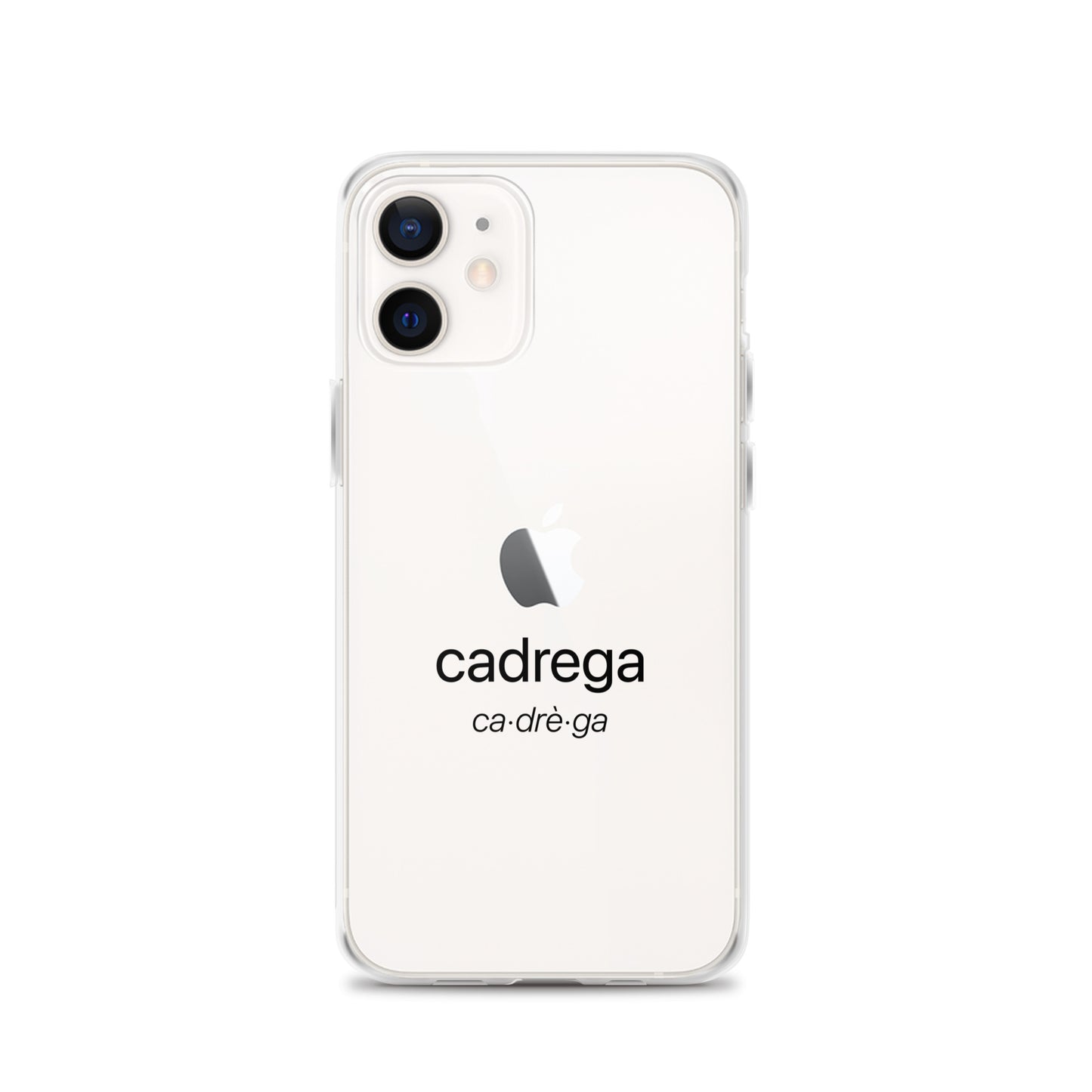 Cover iPhone Cadrega scritta nera