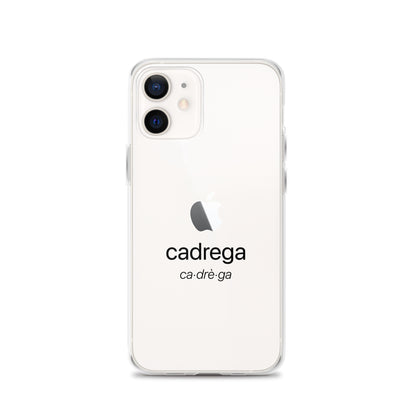 Cover iPhone Cadrega scritta nera