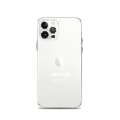 Cover iPhone Cadrega scritta bianca