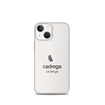 Cover iPhone Cadrega scritta nera