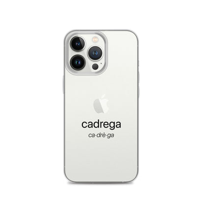 Cover iPhone Cadrega scritta nera