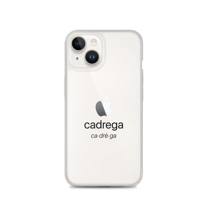 Cover iPhone Cadrega scritta nera