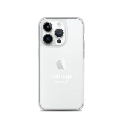 Cover iPhone Cadrega scritta bianca
