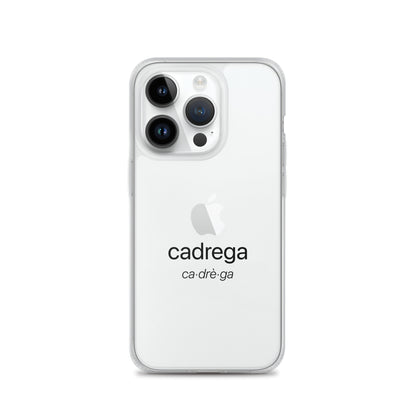 Cover iPhone Cadrega scritta nera