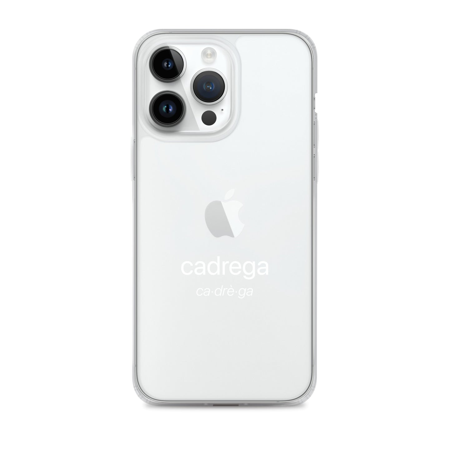 Cover iPhone Cadrega scritta bianca